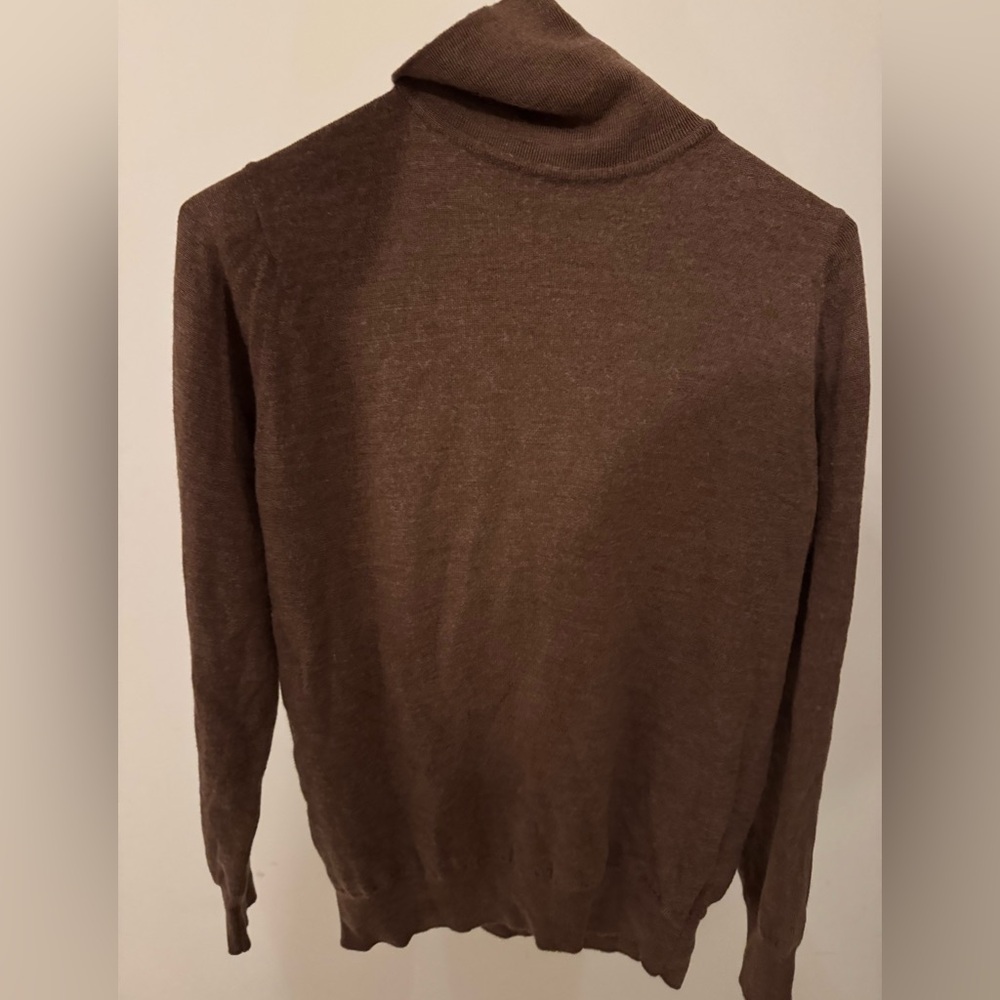 Elegant Brown Turtleneck Sweater